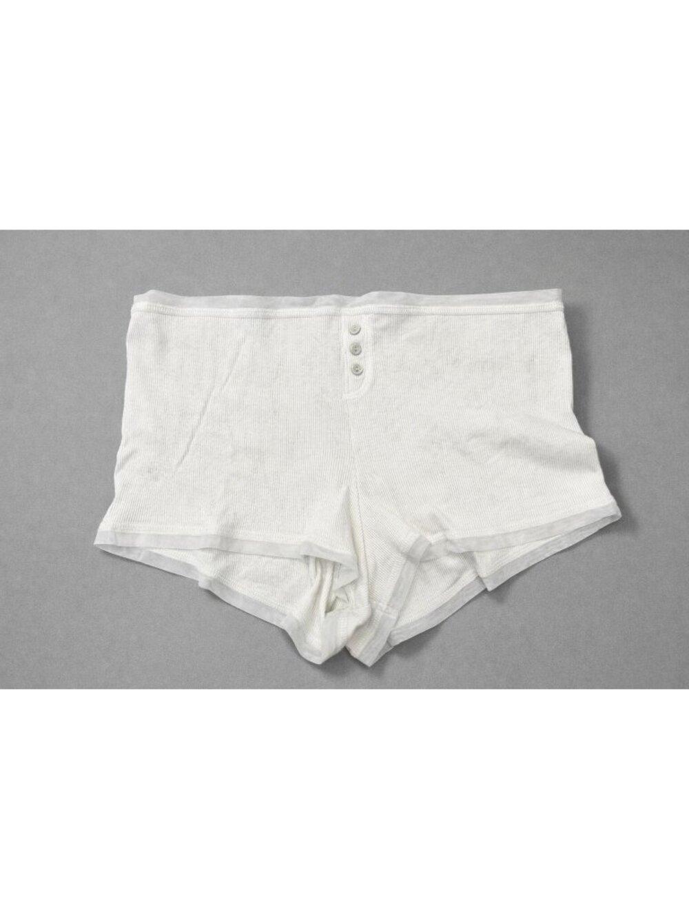 Victoria’s Secret Cotton Rib Mesh‑Trim Lounge Shorts retro pinup sexy Style NWOT